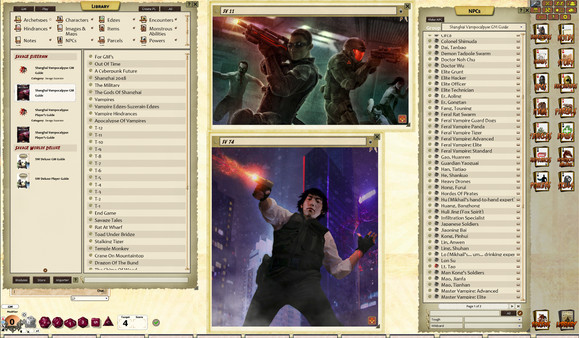 Скриншот из Fantasy Grounds - Shanghai Vampocalypse (Savage Worlds)