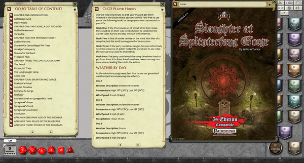 Скриншот из Fantasy Grounds - Slaughter at Splinterfang Gorge (PFRPG)