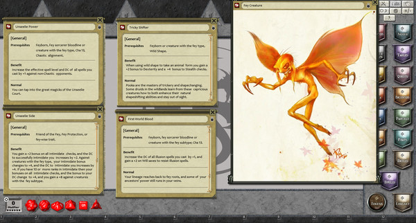 Скриншот из Fantasy Grounds - Feats of Legend: 30 Fey Feats (PFRPG)