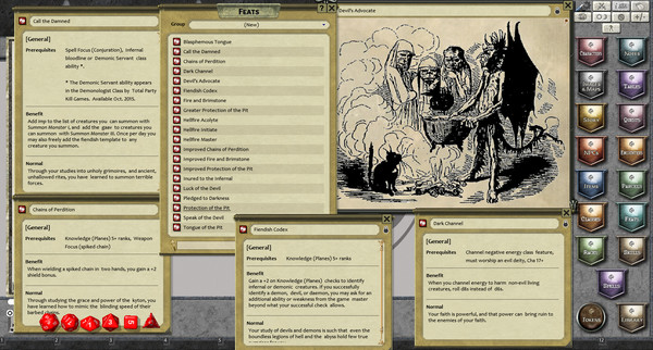 Скриншот из Fantasy Grounds - Feats of Legend: 20 Infernal Feats (PFRPG)
