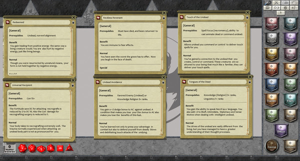 Скриншот из Fantasy Grounds - Feats of Legend: 20 Undead Feats (PFRPG)