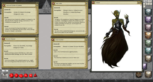 Скриншот из Fantasy Grounds - Feats of Legend: 20 Undead Feats (PFRPG)