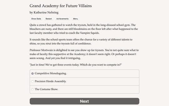 Grand Academy for Future Villainsfor windows and Linux 1