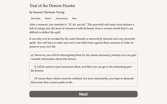 Trial of the Demon Hunter PC requirements