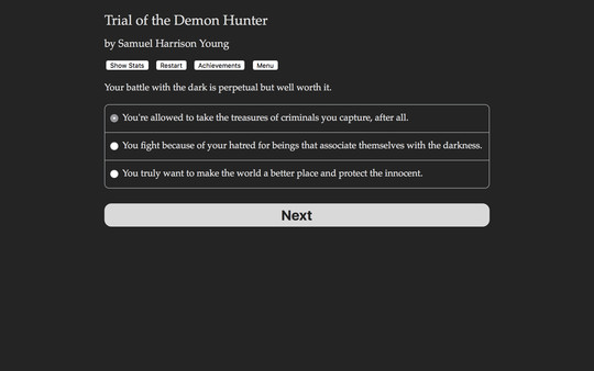 Trial of the Demon Hunter