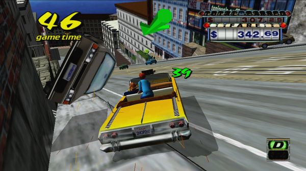 Скриншот из Crazy Taxi