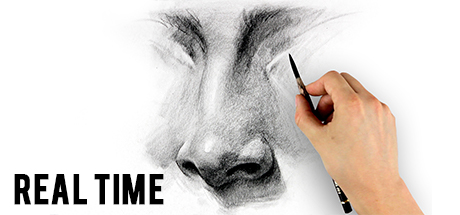 Portrait Drawing Fundamentals Course: How to Draw a Nose – Real-Time Demo cover art