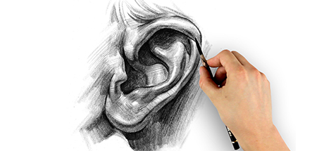 Portrait Drawing Fundamentals Course: How to Draw Ears – Step by Step cover art