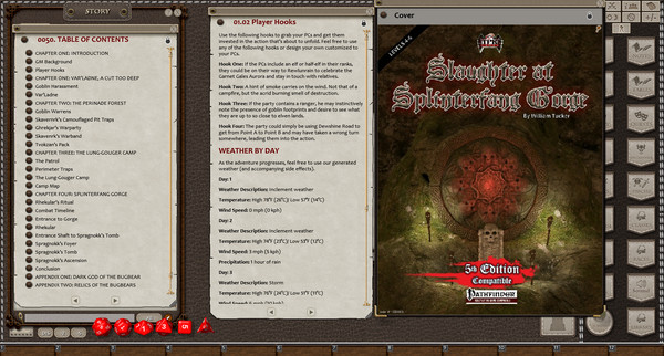 Скриншот из Fantasy Grounds - Slaughter at Splinterfang Gorge (5E)