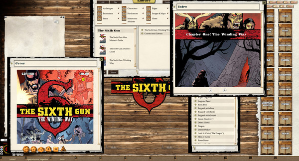 Скриншот из Fantasy Grounds - The Sixth Gun: The Winding Way (Savage Worlds)