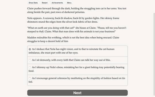 Choice of the Cat game for windows Pc 1
