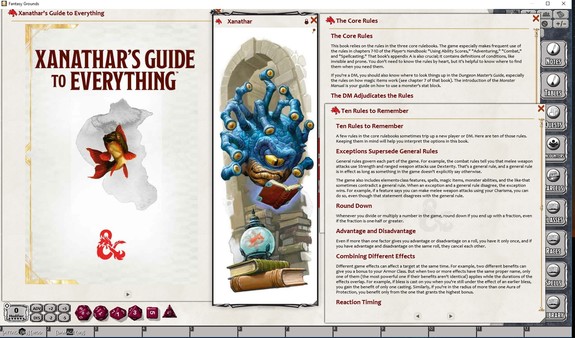 Скриншот из Fantasy Grounds - D&D Xanathar's Guide to Everything