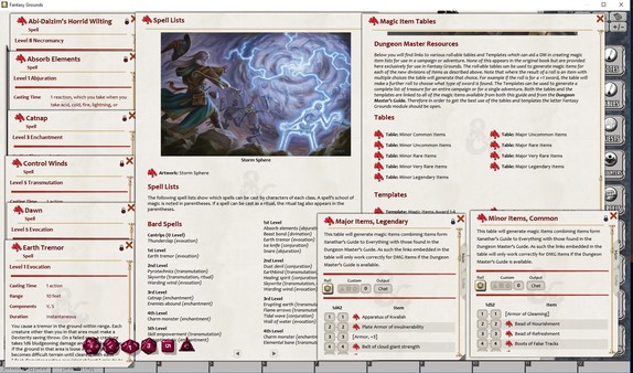 Скриншот из Fantasy Grounds - D&D Xanathar's Guide to Everything