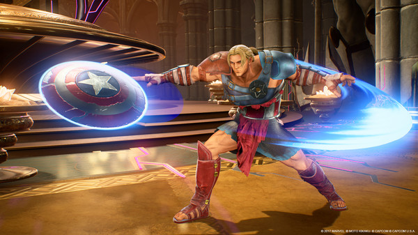 Скриншот из Marvel vs. Capcom: Infinite - Captain America Gladiator Costume