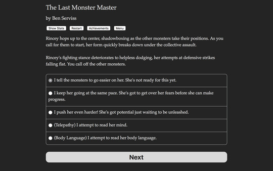 The Last Monster Master requirements