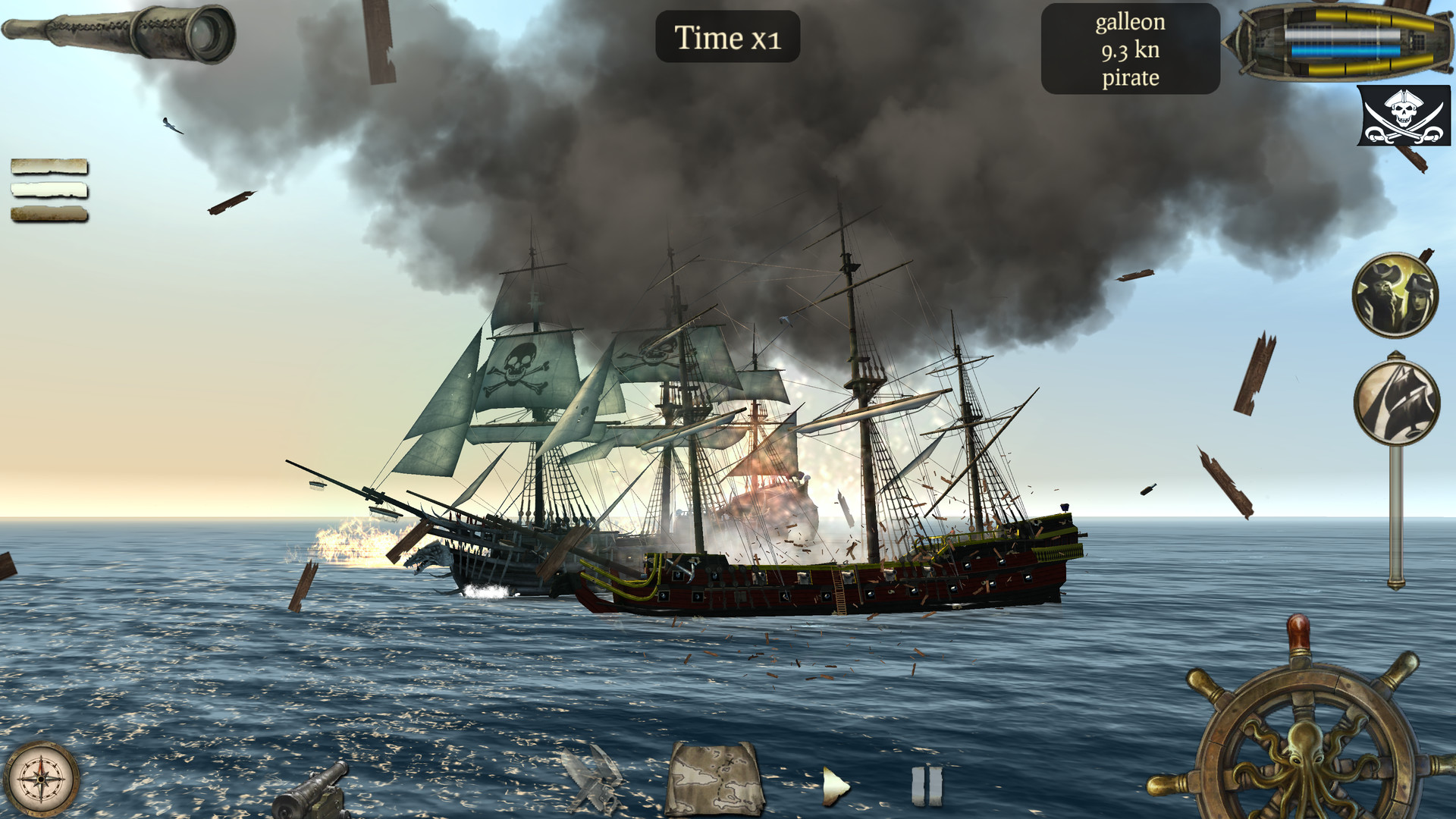 the pirate plague of the dead ship with supplies flag