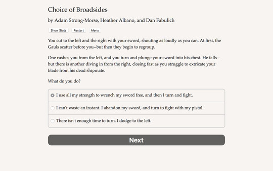 Choice of Broadsides minimum requirements