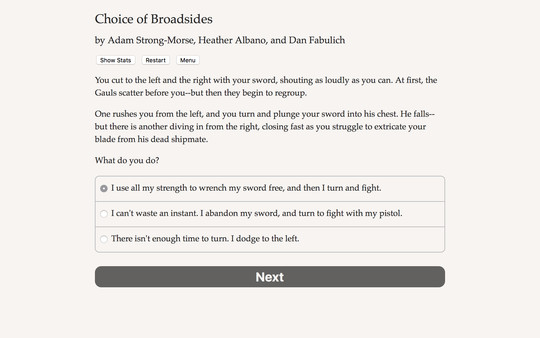 Choice of Broadsides