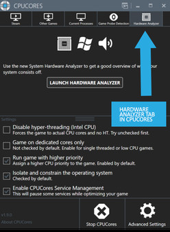 Скриншот из CPUCores - System Hardware Analyzer