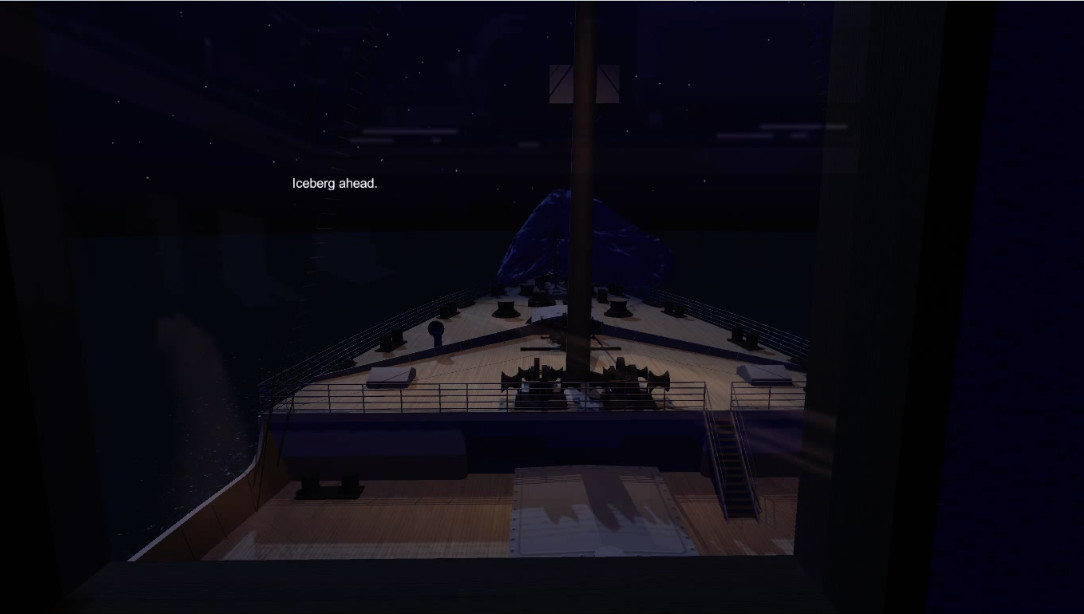 titanic video game sinking