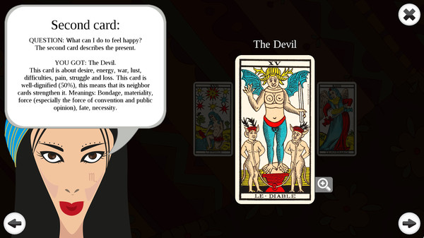 Скриншот из Tarot Readings Premium