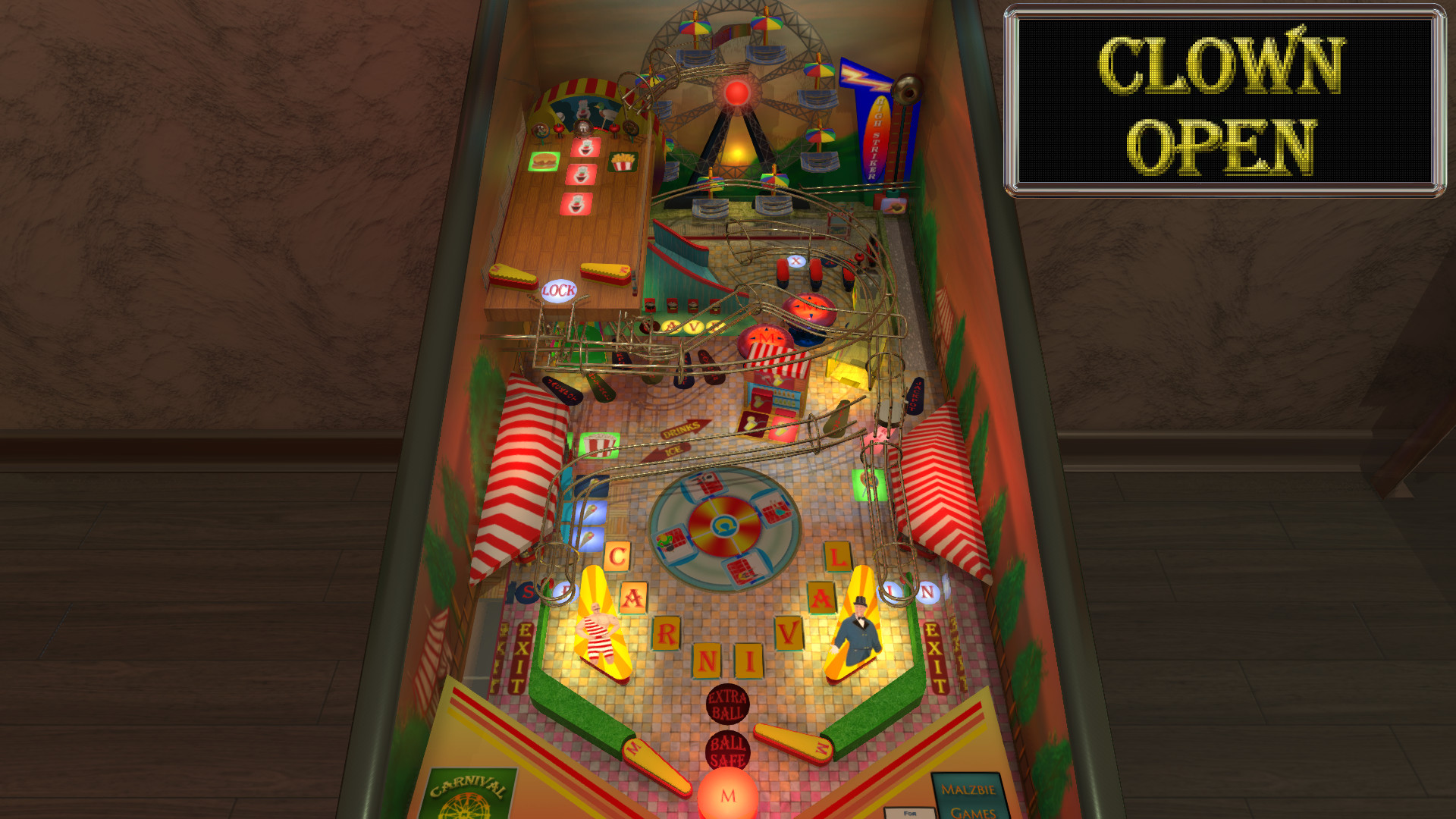 steam malzbie s pinball collection carnival table