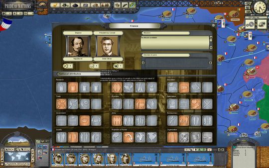 Скриншот из Pride of Nations: Franco Prussian War
