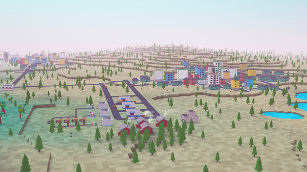 Voxel Tycoon game for Linux 1