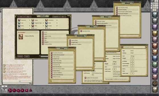Скриншот из Fantasy Grounds - Treasury of the City (PFRPG)