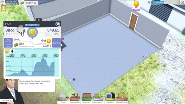 Скриншот из Bitcoin Tycoon - Mining Simulation Game