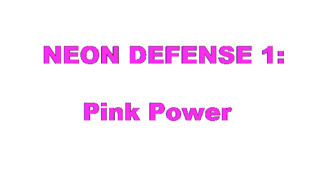 Neon Defense 1 : Pink Power Logo