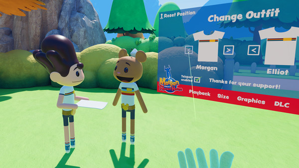 Скриншот из Morgan lives in a Rocket House in VR - "Tip Jar" Costume Pack