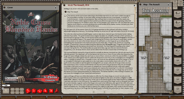 Скриншот из Fantasy Grounds - Noble Cause, Bloodied Hands (5E)