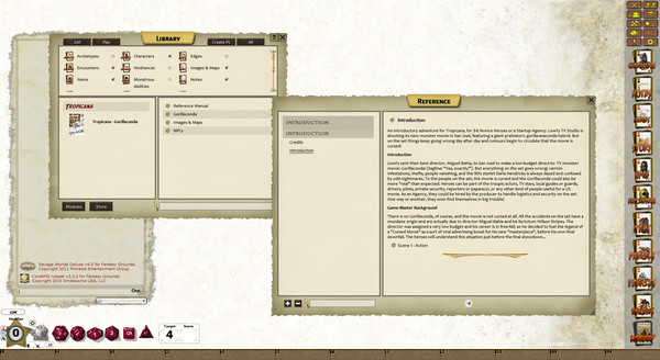 Скриншот из Fantasy Grounds - Tropicana: Gorillaconda (Savage Worlds)