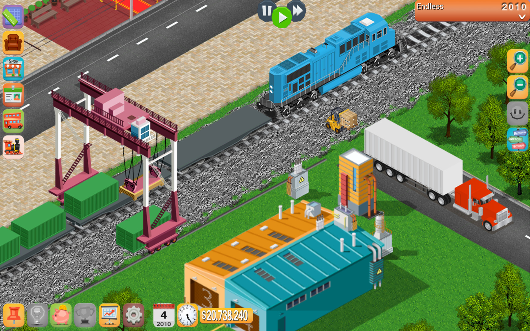 designer city building game trains