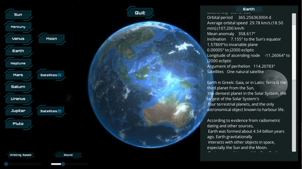 Solar System requirements