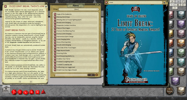 Скриншот из Fantasy Grounds - Feats of Legend - Limit Break: 21 Feats of Martial Finality! (PFRPG)