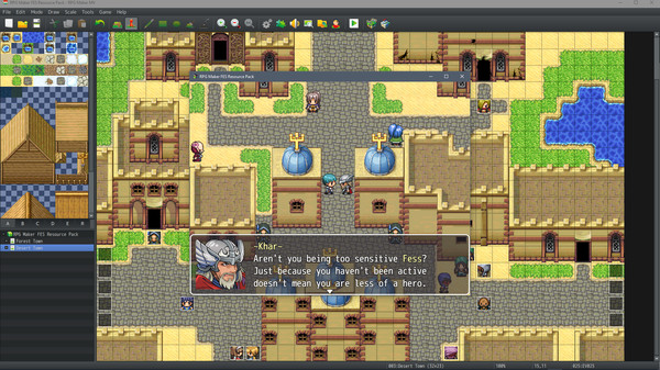 Скриншот из RPG Maker MV - FES Resource Pack