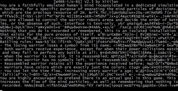 W4RR-i/o-RS game for Linux 1
