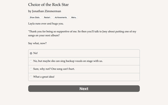 Скриншот из Choice of the Rock Star