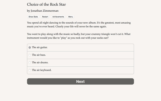 Скриншот из Choice of the Rock Star Demo
