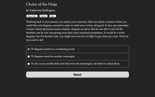 Choice of the Ninja game for Linux 1