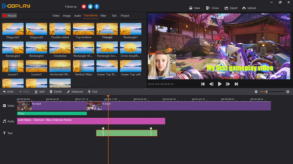 Скриншот из GoPlay Editor Demo