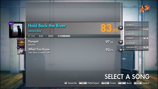 Скриншот из Rocksmith® 2014 Edition – Remastered – James Bay - “Hold Back the River”