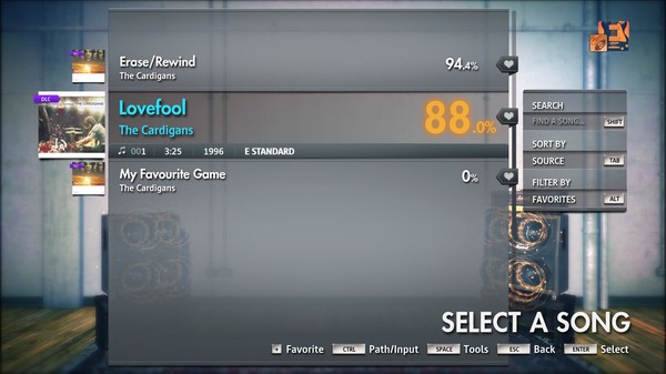 Скриншот из Rocksmith® 2014 Edition – Remastered – The Cardigans - “Lovefool”