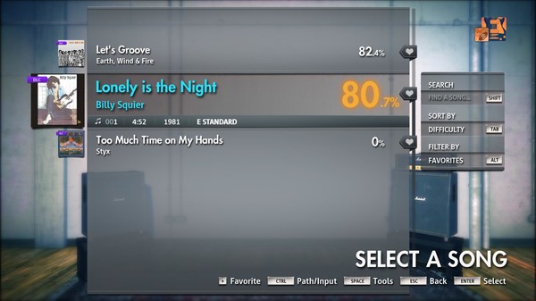 Скриншот из Rocksmith® 2014 Edition – Remastered – Billy Squier - “Lonely is the Night”