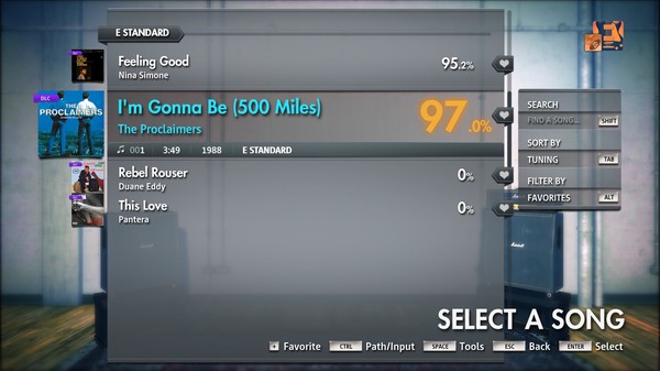 Скриншот из Rocksmith® 2014 Edition – Remastered – The Proclaimers - “I’m Gonna Be (500 Miles)”