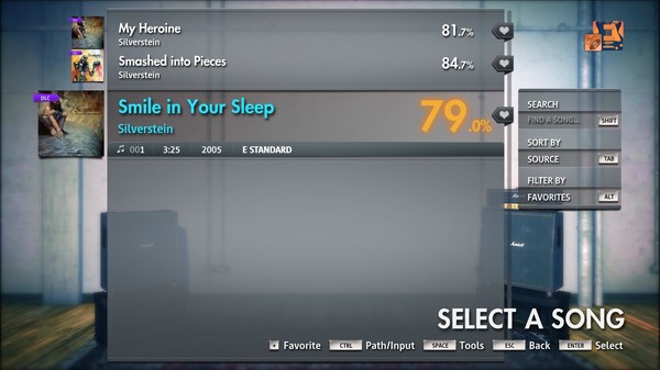 Скриншот из Rocksmith® 2014 Edition – Remastered – Silverstein - “Smile in Your Sleep”