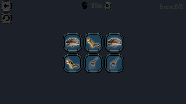 Animals Memory game for Linux 1