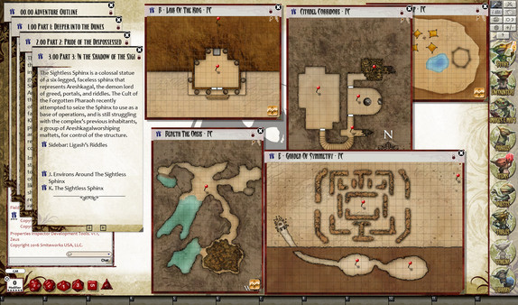 Скриншот из Fantasy Grounds - Pathfinder RPG - Mummy's Mask  AP 4: Secrets of the Sphinx (PFRPG)